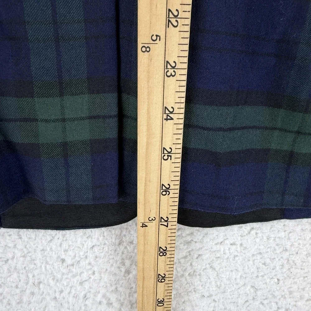 Lauren Ralph Lauren Blazer Womens 4 Blue Plaid Tuxedo Shawl Collar Jacket NWT - Picture 8 of 12